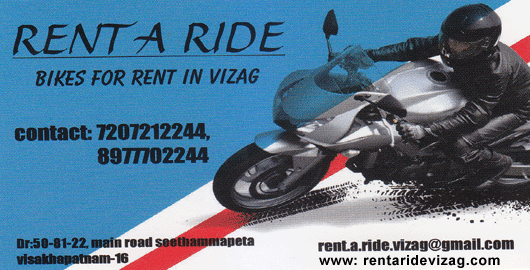Rent A Ride Seethammapeta in Visakhapatnam Vizag,Seethammapeta In Visakhapatnam, Vizag