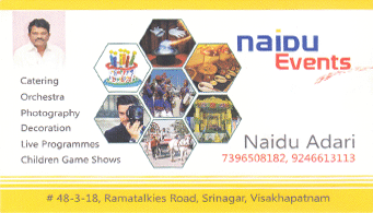 Naidu Events Srinagar in vizag visakhapatnam,Srinagar In Visakhapatnam, Vizag