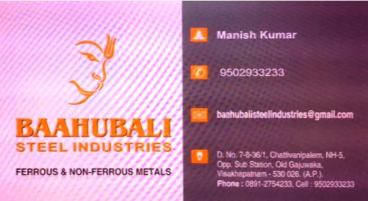Bahubali Steel Industries ss pipes sheets flange rods valves dealer near old gajuwaka in Visakhapatnam Vizag,Old Gajuwaka In Visakhapatnam, Vizag