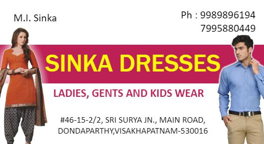 Sinka Dresses Dondaparthi in Visakhapatnam Vizag,dondaparthy In Visakhapatnam, Vizag