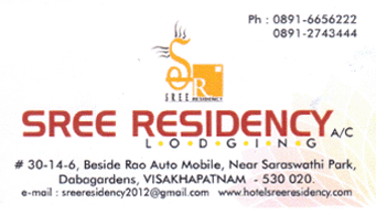 Sree Residency Lodging AC Dabagardens in Visakhapatnam Vizag,Dabagardens In Visakhapatnam, Vizag