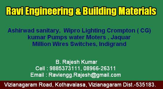 Ravi Engineering and Building Materials in Kothavalasa Vizianagaram,kothavalasa In Visakhapatnam, Vizag
