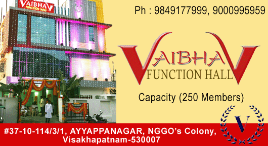 vaibhav Function Hall ayyapa nagar visakhapatnam vizag event corporate meeting hall,Ayyappa Nagar In Visakhapatnam, Vizag