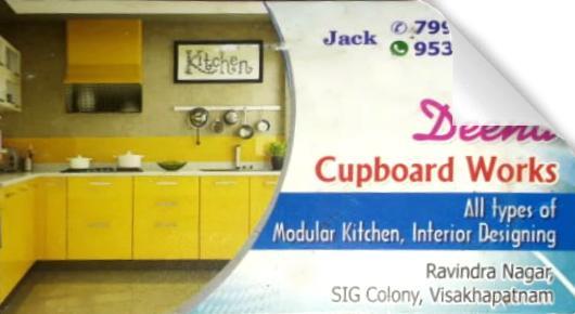 Deena Cupboard Works Modular Kitchen Interior Designing Ravindra Nagar in Visakhapatnam Vizag,Ravindra Nagar In Visakhapatnam, Vizag