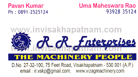 rr enterprises the machinery feetroad,Visakhapatnam In Visakhapatnam, Vizag
