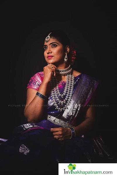 Bridal Makeup airbrush HD Glam look hair styling saree draping subtle makup editorial makeup vizag visakhapatnam