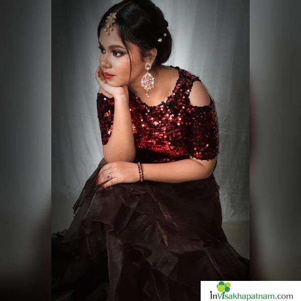 Bridal Makeup airbrush HD Glam look hair styling saree draping subtle makup editorial makeup vizag visakhapatnam