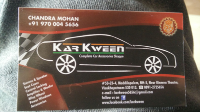 KAR KWEEN COMPLETE CAR ACCESSORIES SHOPPE MADDILAPALEM IN VISAKHAPATNAM VIZAG