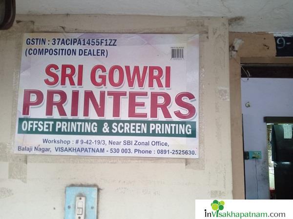 Gowri Printers Balaji Nagar in vizag visakhapatnam