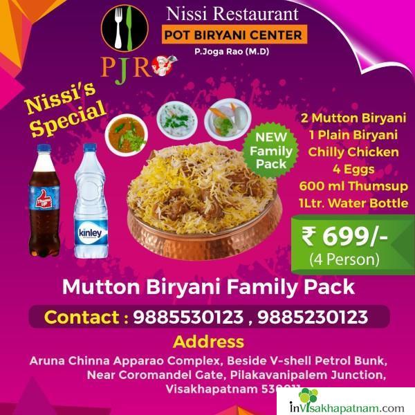 Nissi Restaurant (Pot Biryani Centre) Near Akkayyapalem in Vizag Visakhapatnam