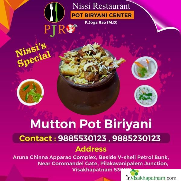 Nissi Restaurant (Pot Biryani Centre) Near Akkayyapalem in Vizag Visakhapatnam