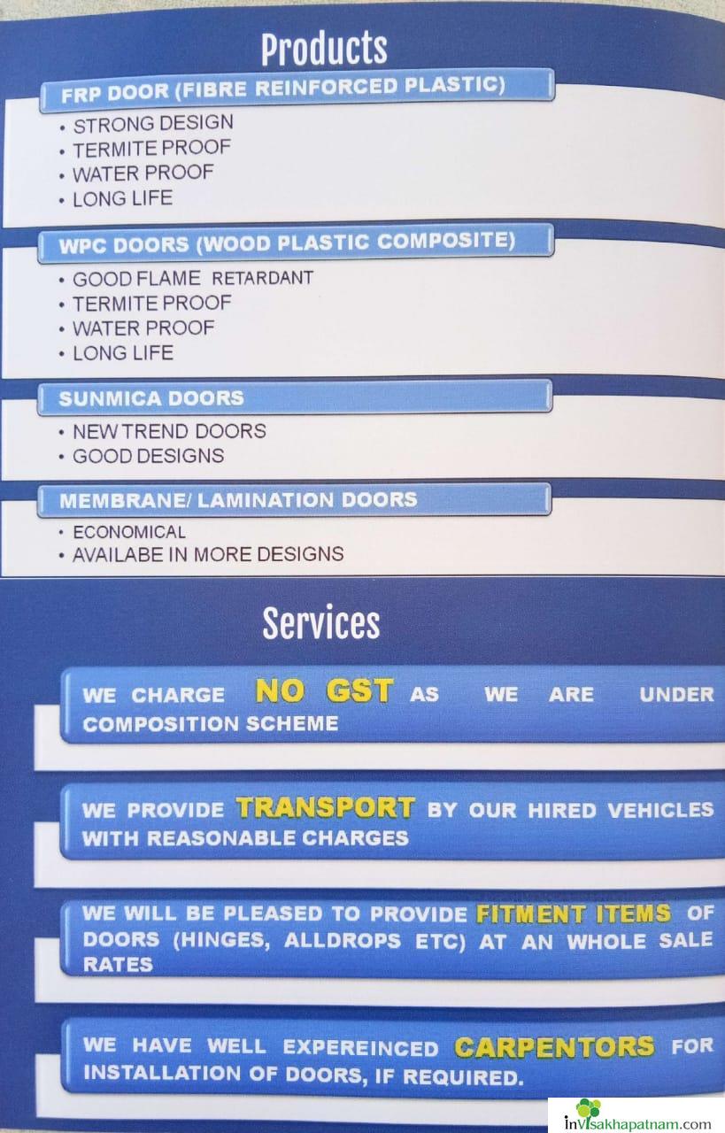 Fibre Tech Doors wpc doors frp doors termite proof water proof fibre frp raw materials resin mat pigment gajuwaka in visakhapatnam vizag