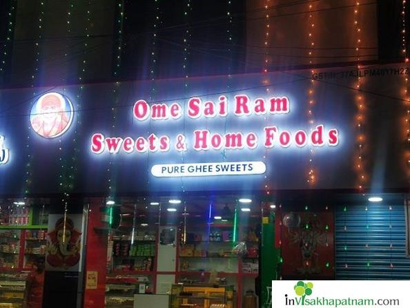 om sai ram sweets and bakery shop store allipuram sujathanagar visakhapatnam vizag