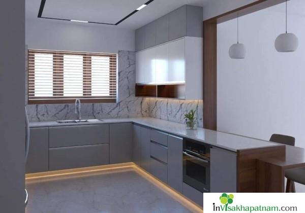 AN Interiors and Modular Kitchens MVP Colony False ceiling Modular kitchens Visakhapatnam Vizag