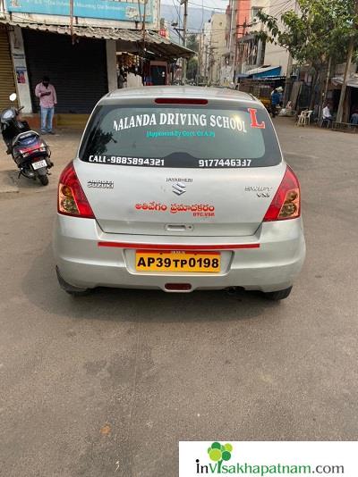 nalanda driving school two four wheel car ladies bike driving school visakhapatnam vizag