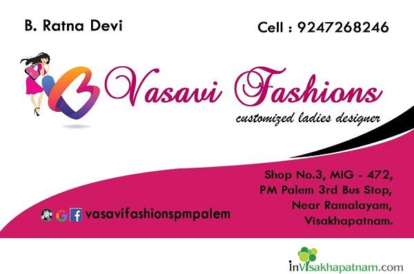 Vasavi Fashions Designer Ladies Tailor PM Palem Visakhapatnam Vizag