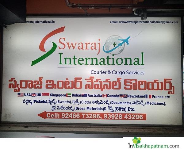 Swaraj International Couriers and Cargo Services near Seethammadhara in Visakhapatnam vizag
