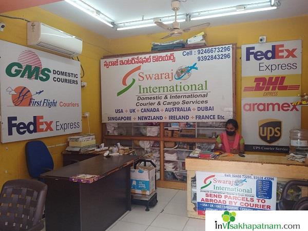 Swaraj International Couriers and Cargo Services Near MVP Colony Ushodaya Junction Vizag Visakhapatnam