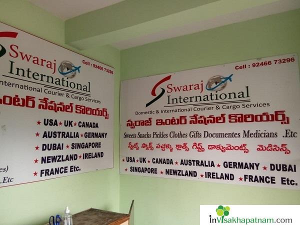 Swaraj International Courier and Cargo Service near Vadlapudi in Visakhapatnam Vizag