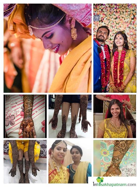 sree beautician bridal hd mac party glossy makeup air brush bridal guest mehendi nail art package ladies beauticians in vizag visakhapatnam