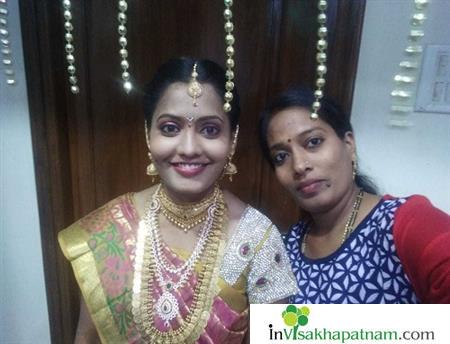 sree beautician bridal hd mac party glossy makeup air brush bridal guest mehendi nail art package ladies beauticians in vizag visakhapatnam