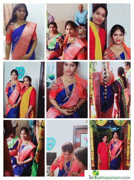 sree beautician bridal hd mac party glossy makeup air brush bridal guest mehendi nail art package ladies beauticians in vizag visakhapatnam